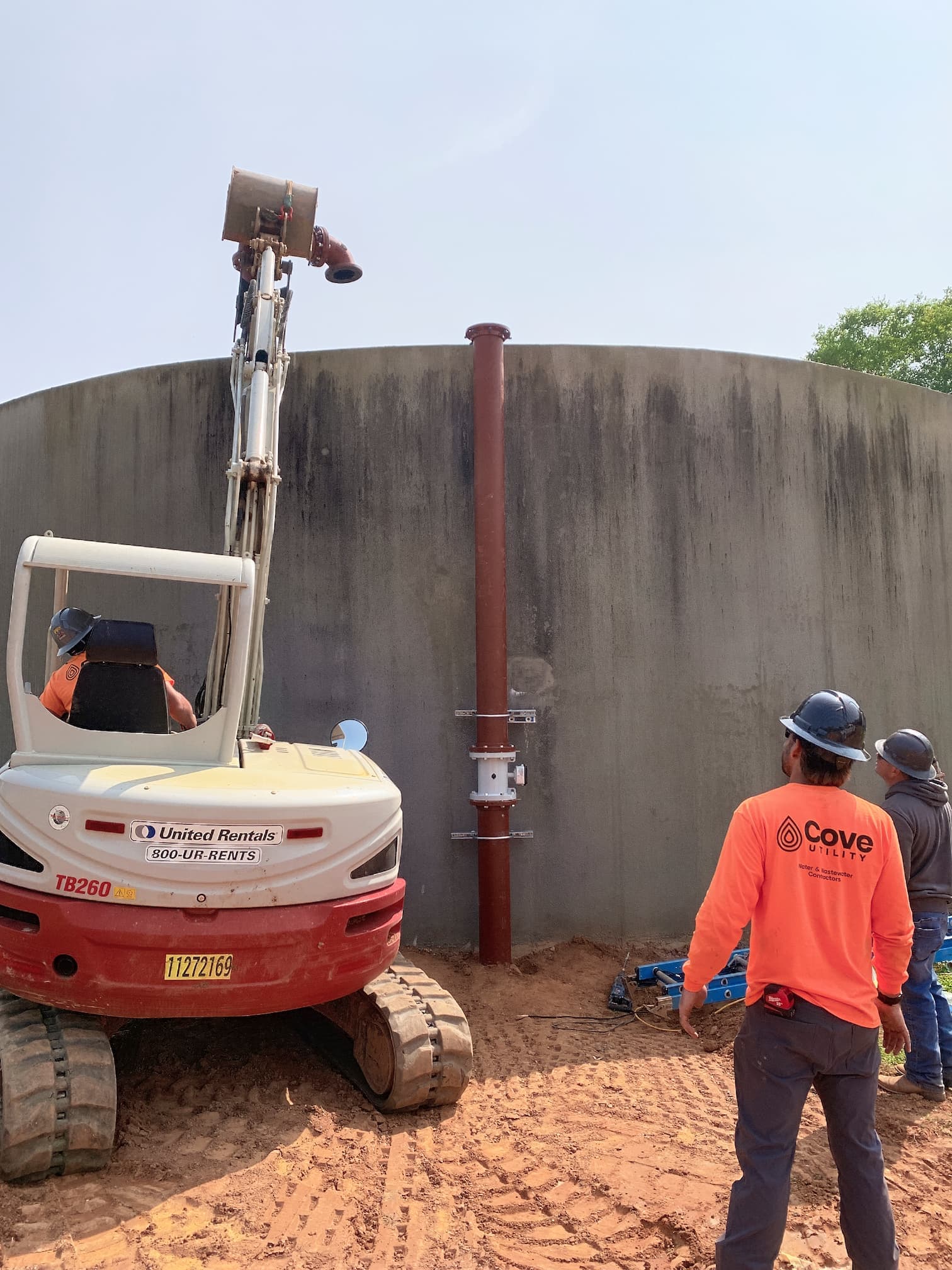 Water treatment facility construction
