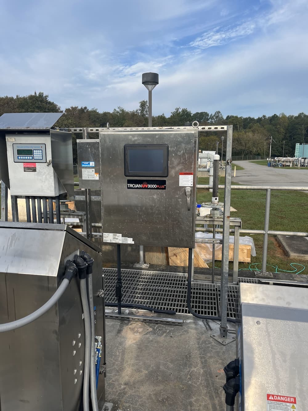 UV disinfection equipment installation