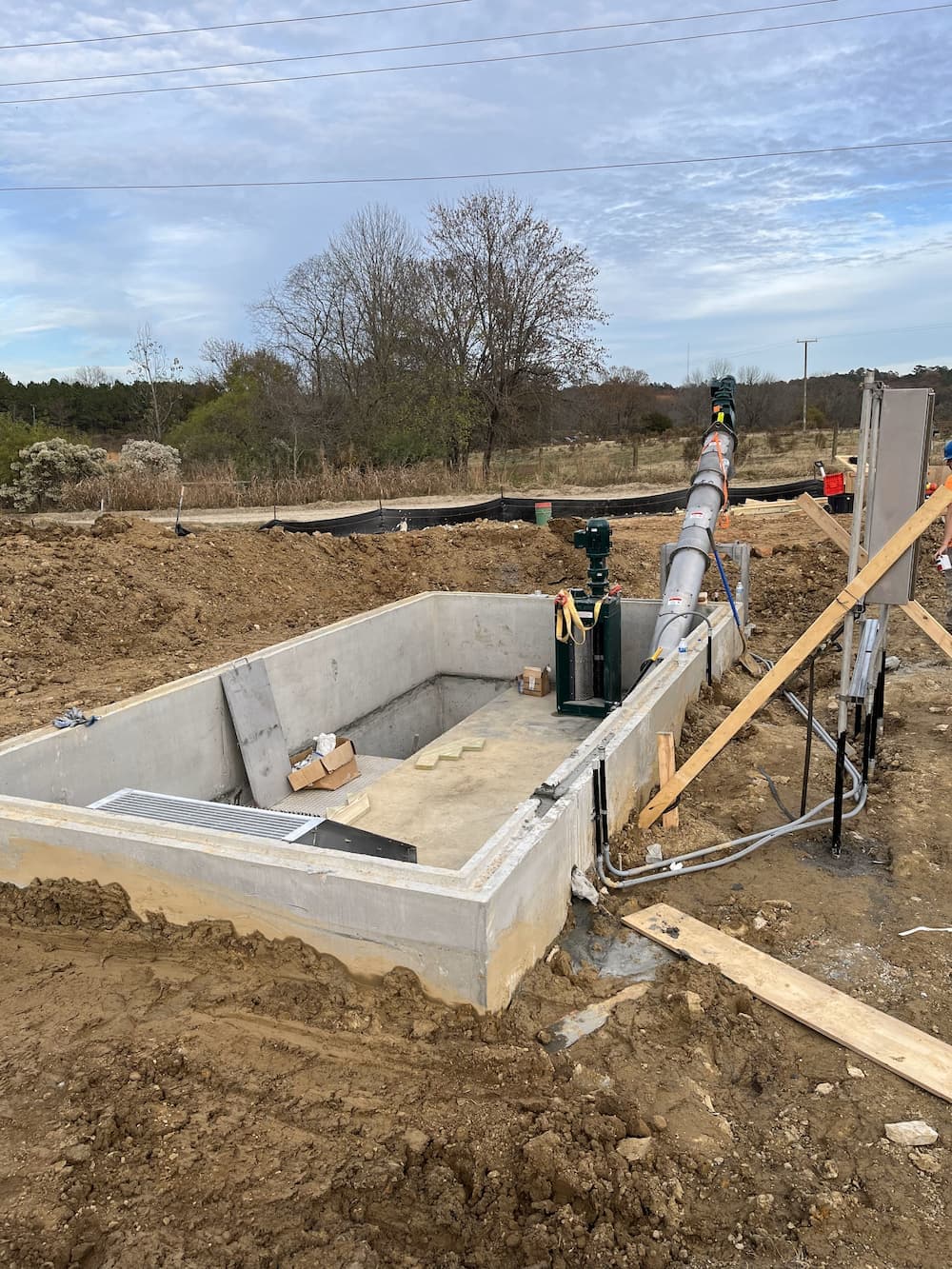 New screening facility construction