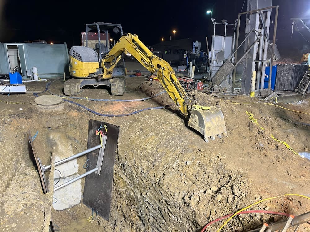 Channel grinder installation